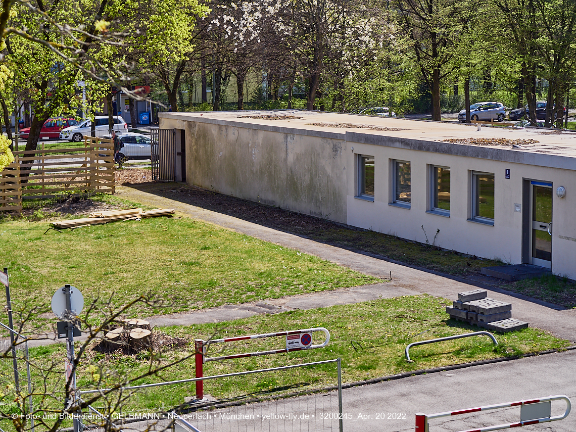 20.04.2022 - Baustelle am Haus für Kinder in Neuperlach